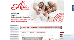 Desktop Screenshot of acko.sk