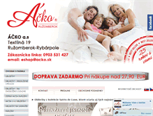 Tablet Screenshot of acko.sk